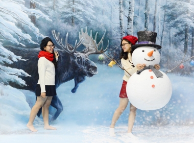 Wandering among the unique 3D snow forest of Danang city